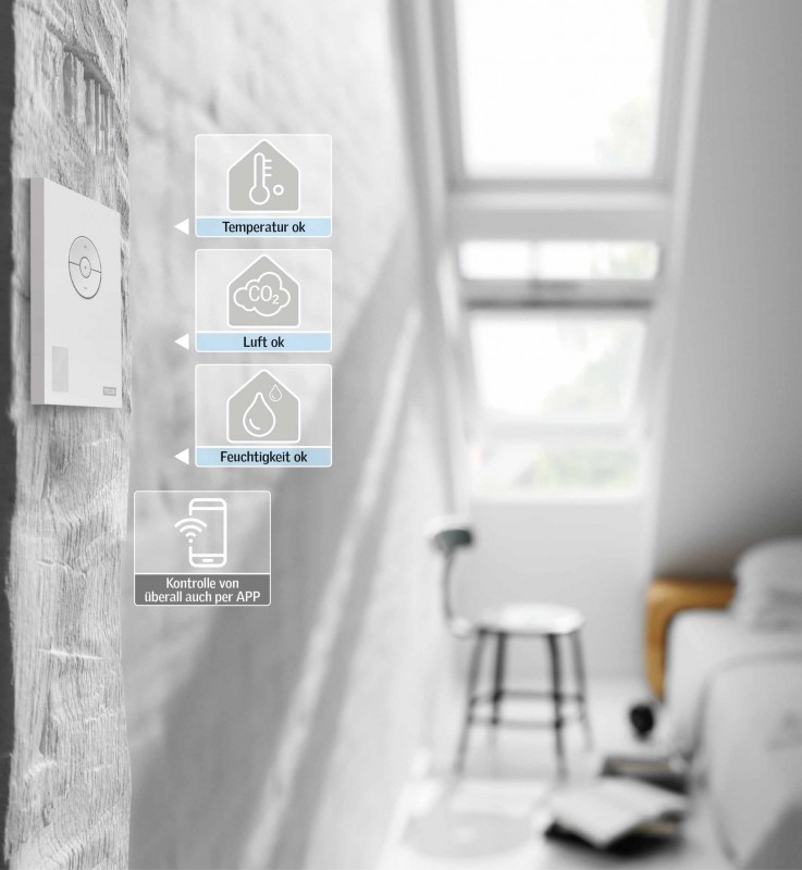 Henke Dachfenster für Stadthagen - Smart-Home-System Velux Active optimiert Raumklima automatisch