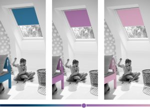 Henke Dachfenster für Nienstädt - VELUX Farben Rollo Kinderzimmer