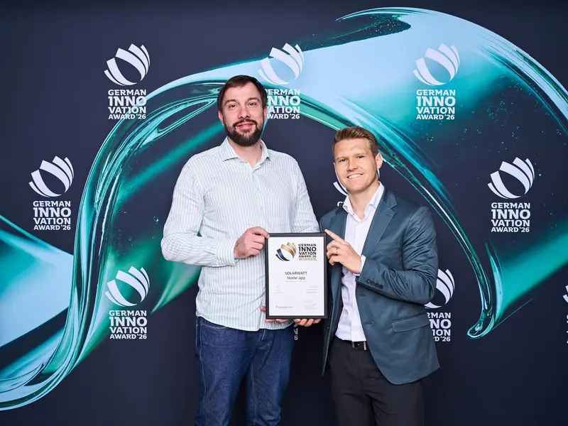 Henke Solartechnik für Bückeburg - SOLARWATT Home app mit German Innovation Award 2026 ausgezeichnet – Mehrere neue App-Features optimieren die Nutzung