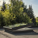 Henke Dachdecker | Zimmerei | Solartechnik für Schaumburg - Neues Flachdach-Fenster mit Glas-Oberelement komplettiert VELUX Sortiment